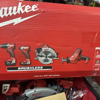 Milwaukee Tool 3693-24Cx M18 4-Tool Combo Kit
