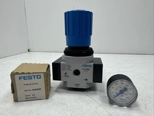 Festo LR-D-MIDI P743 / LR-3/8-D-MIDI-NPT / 173656 Pressure Regulator with Gauge