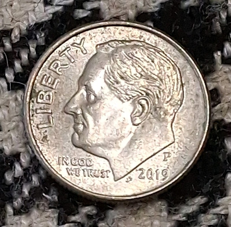 2019 P US Roosevelt 10 CENTS - Nice PHILA Issue Dime VF