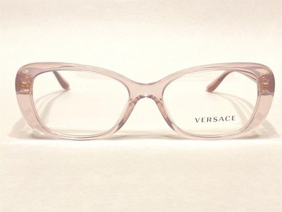NEW Womens Versace MOD VE3234B 5223 Eyeglasses Frames Transparent Pink 51/16~140