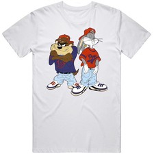 Bugs Bunny Tasmanian Devil Looney Tunes Fan Vintage Cartoon Tee Shirt OG 90s