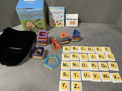 Innoo Tech Magic Magnetic Building Blocks Kit Magnet Shapes Letter Bag Craft Set