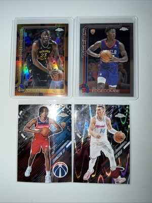 2025-26 Topps Chrome 37 Card Lot Refractors RCs Edgecome Jokic Giannis Durant