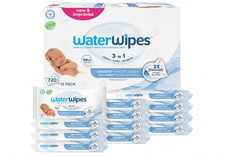 WaterWipes Sensitive Newborn  Baby Wipes, 3-In-1 Cleans, Cares