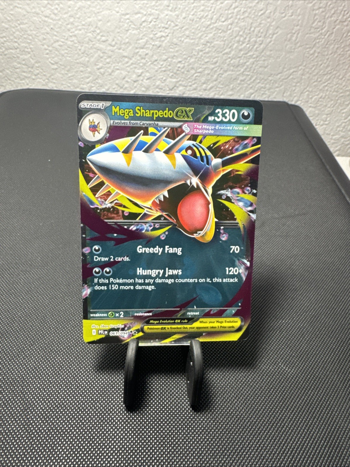 Mega Sharpedo Ex 61/094 Phantasmal Flames Pokémon TCG NM