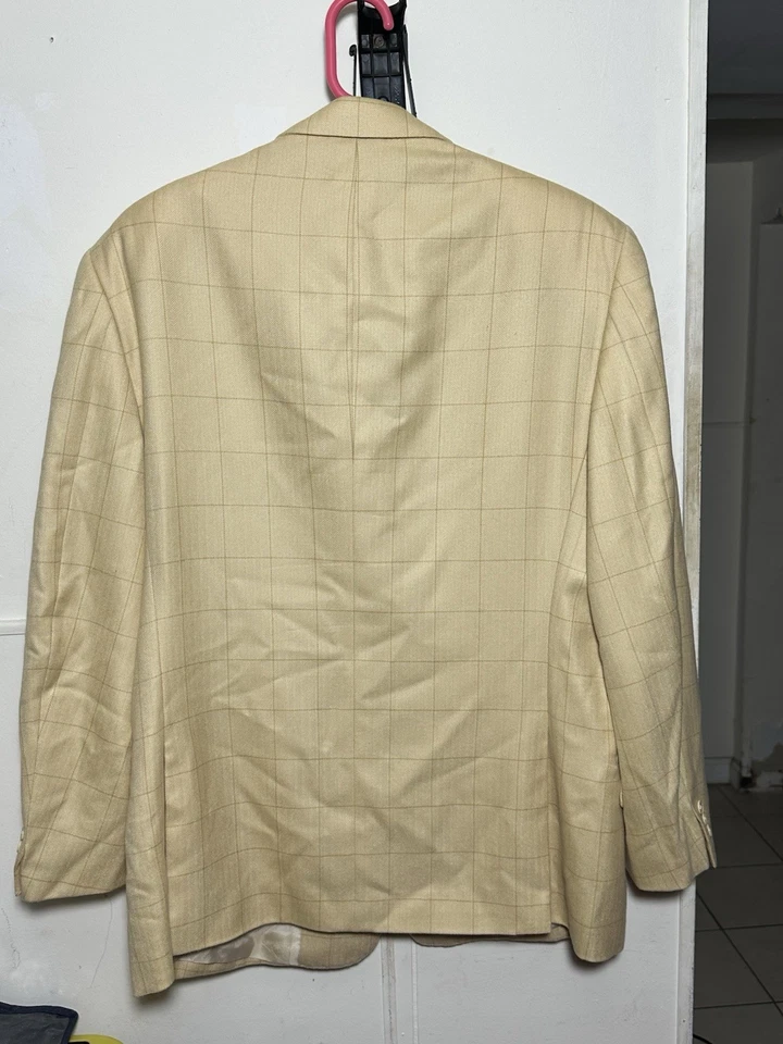Chaqueta Blazer Vintage PAL ZILERI X Ing Loro Piana 3 Botones Cuadros Glen EU50 US40 Foto 4 de 4