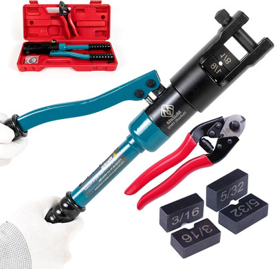 Upgraded Custom Cable Railing Crimping Tool Hydraulic Crimper Hydraulic Crimping