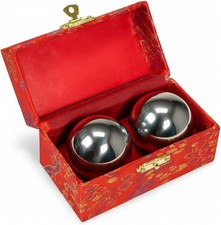 JapanBargain 3297, Chinese Baoding Balls Hand Therapy Exercise Stress Relief Bal