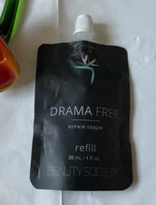 Beauty Society-DRAMA FREE REPAIR SERUM, Refill, 1 Oz New