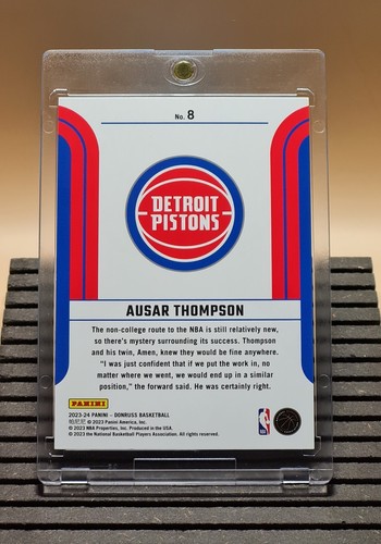 2023-24 Phoenix Ausar Thompson RC Franchise Features Blue Green Laser /35 - Bild 3 von 5