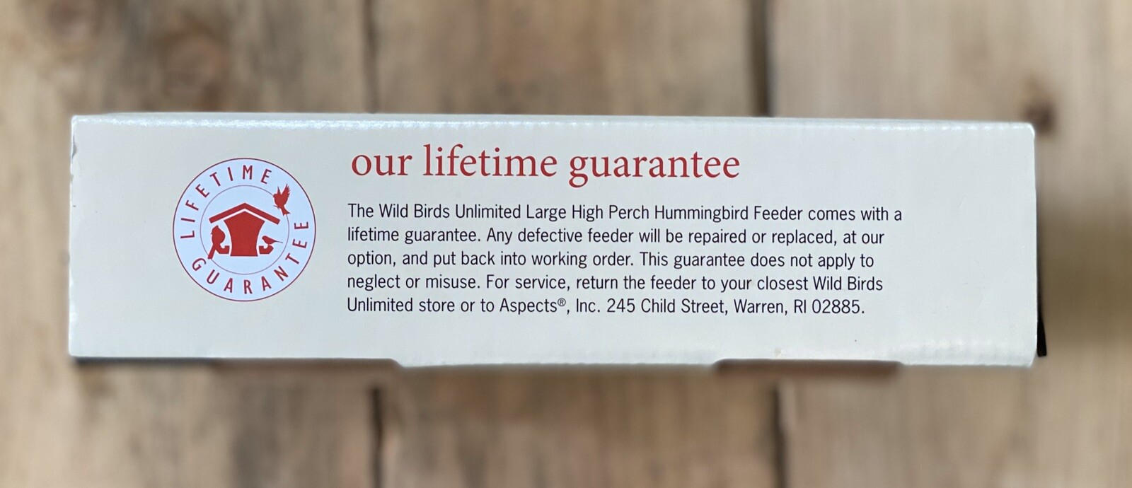 Hummingbird Feeder By Wild Birds Unlimited 8 Oz Small High Perch