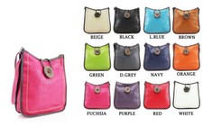 Fashion Ladies Stitch Detail Button Cross Body Messenger Bag Women Shoulder 1036