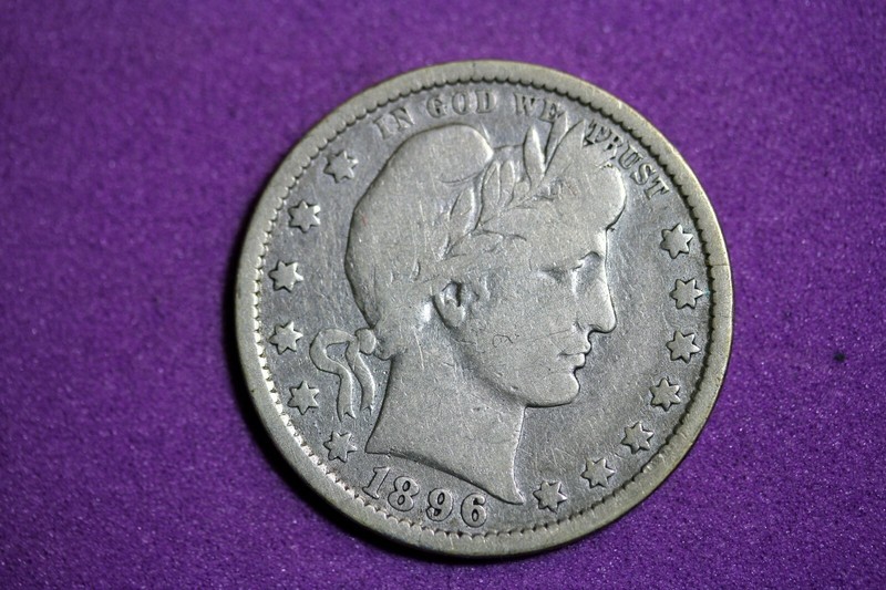 ESTATE FIND 1896 O- Barber Quarter #K2051