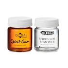 Global Colours Spirit Gum Adhesive & Remover Set 45ml tubs Makeup Special Effect