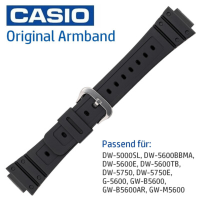 CASIO Original Armband für DW-5750E, G-5600, GW-B5600, GW-B5600AR, GW-M5600. NEU