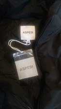 Giubbotto ASPESI Donna Taglia S / 1 Piumino Nero Invernale Lungo Nuovo Antivento