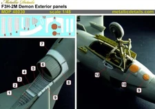 Metallic Details MDP48030 F3H-2M Demon. Exterior panels 1/48