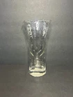 Vintage Anchor Hocking Clear Glass Dimpled Scalloped Edge & Raised Heart Vase