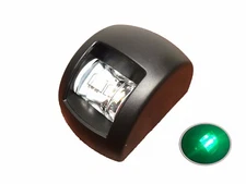 Pactrade Marine Boat Green Starboard Navigation Light Black Housing 1NM 12V 