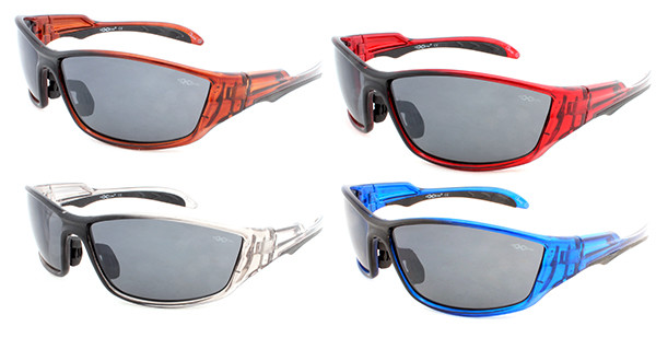 Men's Sport Sunglasses Oxen Brand New OX81185 Wrap Around Clear