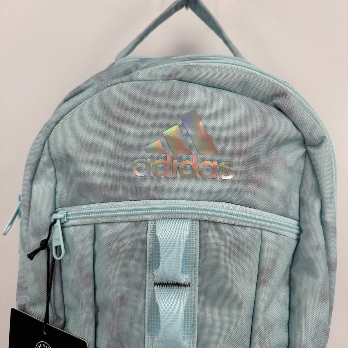 adidas Stratton II Backpack in Light Blue/Gray Large School Bag Fits 17\