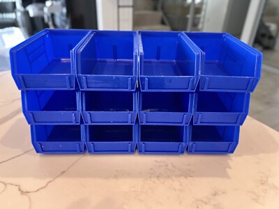 (12Pack) 30220 AkroBins 7-1/2'' x 4'' x 3'' Plastic Stackable Storage Container