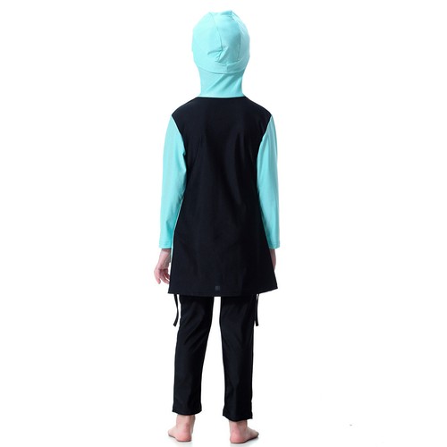 Muslim Kids Girls Modesty Swimwear Swimsuit Burkini Islamic Full Cover Beachwear - Picture 22 of 42
