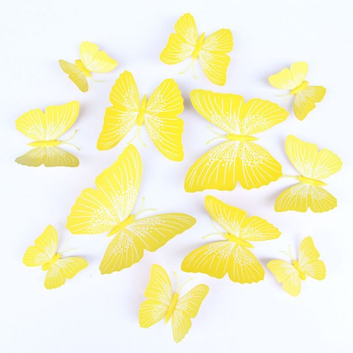 12 pcs 3D Butterfly Wall Stickers Art Decal Home Room Decorations Decor Kids - Picture 24 of 39