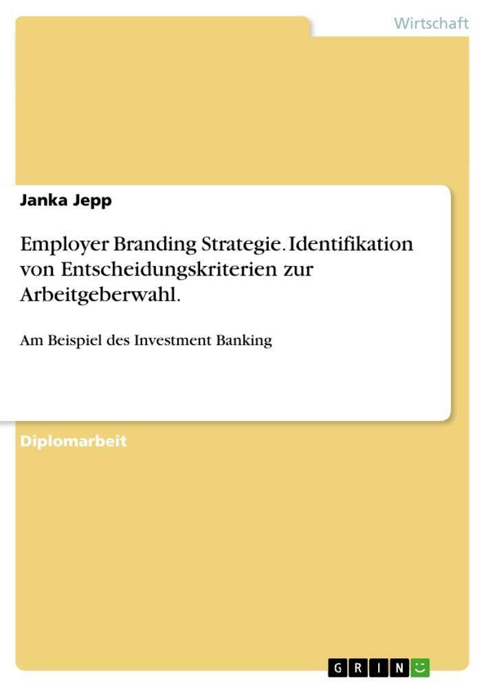 Thumbnail - Employer Branding Strategie. Identifikation Von Entscheidungskriterien