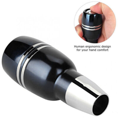 Universal Black Aluminum Automatic Auto Car Gear Stick Shift Knob Shifter Lever