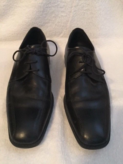 Oxford stringate uomo Ecco Shock Point taglia 10 10 5 EU 44 pelle nera