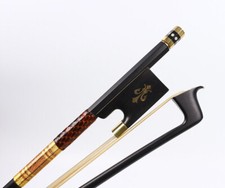 Advanced New black Carbon fiber Violin Bow Inlay poplar blossom style Frog