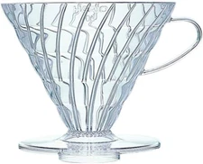 V60 Plastic Coffee Dripper, Size 03, Clear