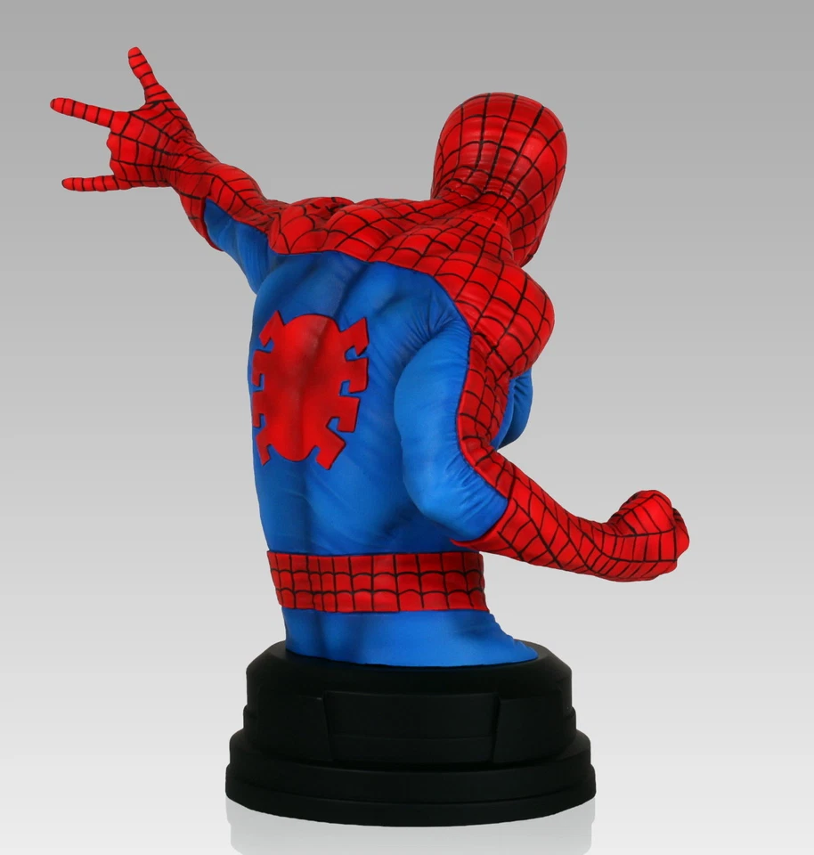 Mini Busto Gentle Giant Spider-Man 890/1200 Clásico Traje Rojo y Azul NUEVO SELLADO Foto 3 de 4