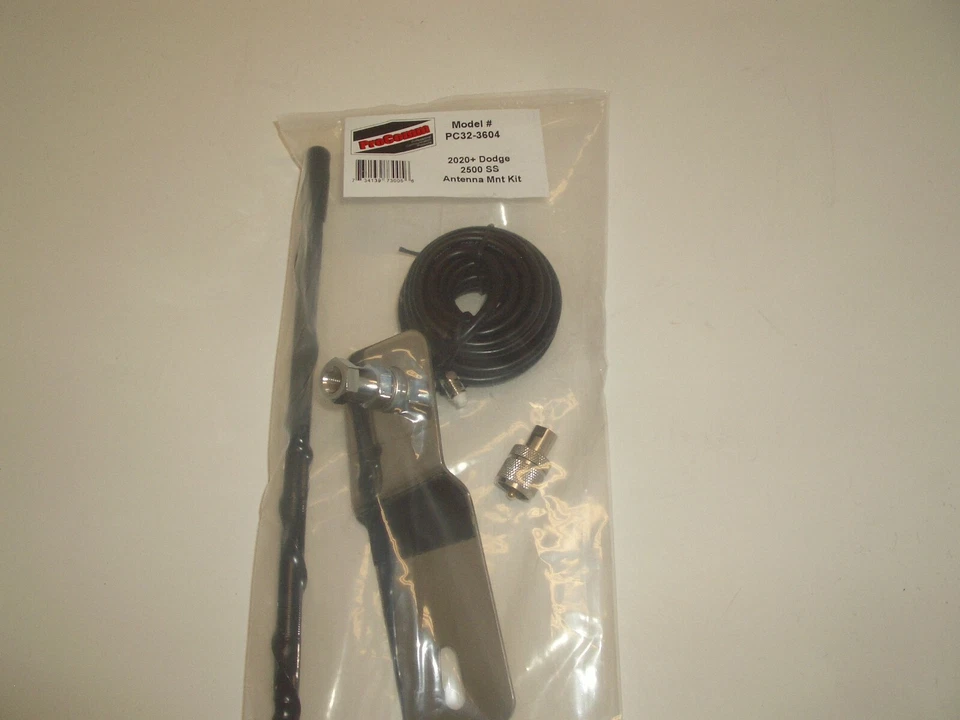 PROCOMM PC32-3604 3FT CB ANTENNA KIT HOOD MOUNT 2020-2 DODGE RAM 1500 2500 3500 - Image 3 of 4