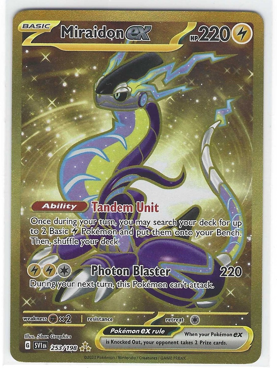 Miraidon ex (Hyper Rare) 253/195 Pokémon Scarlet & Violet Base | eBay