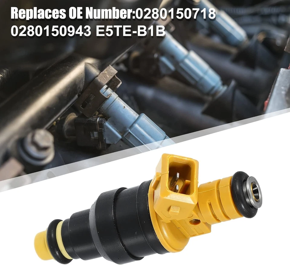 x8 GENUINE Bosch Fuel Injectors for 1988-1996 Ford F-150 5.8L V8 #0280150718 - Image 4 of 4