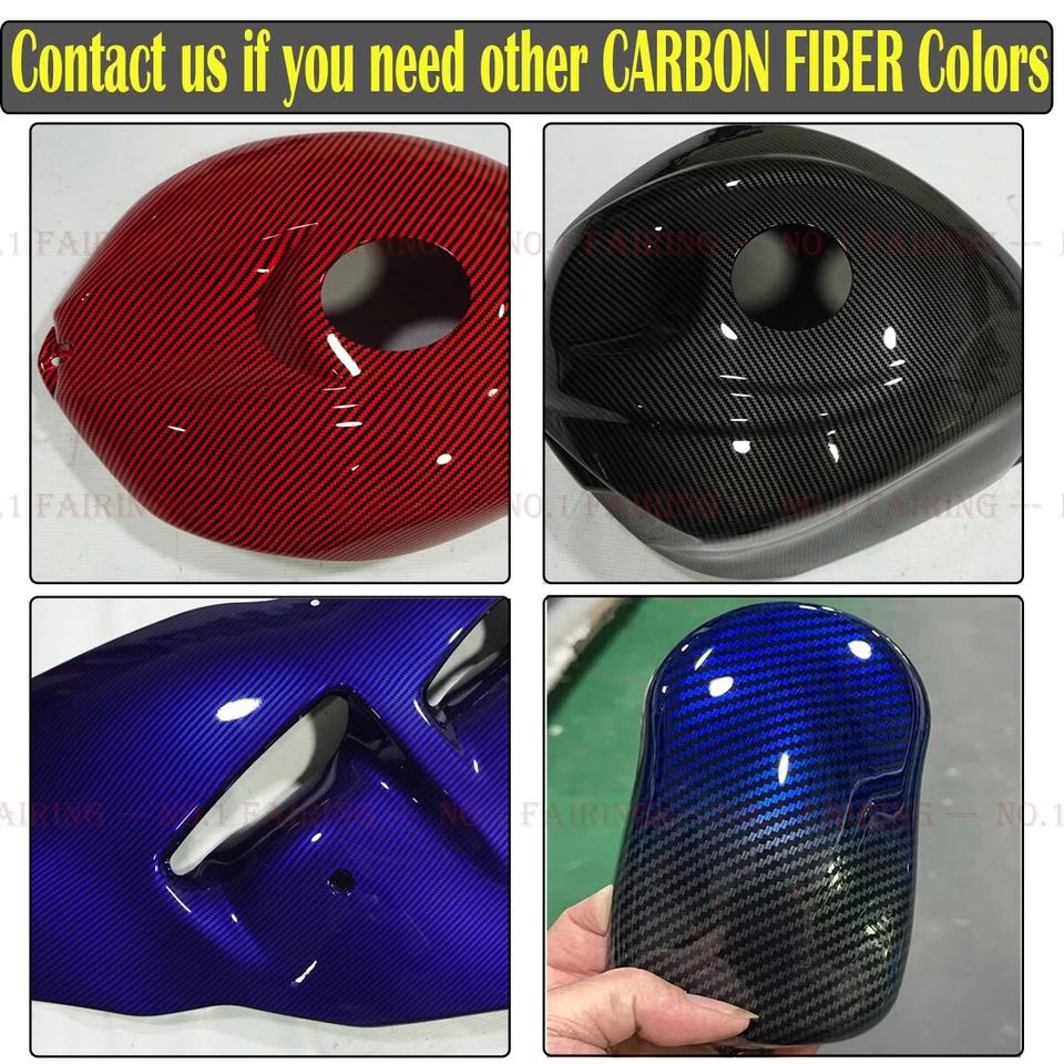 Carbon Fiber ABS Fuel Tank Cover Cowl Fairing For Yamaha YZF R1 2004 2005 2006 - Image 4 of 4