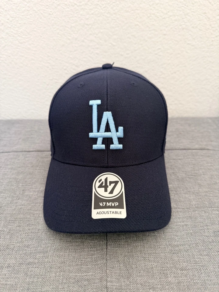 Gorra de béisbol LA Dodgers ’47 MVP ajustable azul marino estructurada ala curva Foto 2 de 4