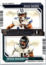 2023 Panini Contenders #23 Deuce Vaughn / Parker Washington Round Numbers