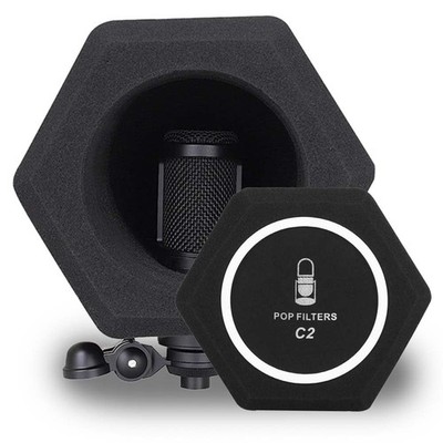 Professional Microphone Isolation Ball Shield - Superior Noise Cancellation w...