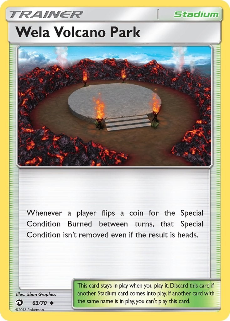 Wela Volcano Park (63/70) Uncommon NM DRM Dragon Majesty Pokemon TCG