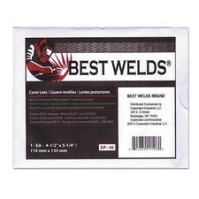 BEST WELDS 901-SP-45 Cover Lens 5.25" x 4.5" SCRATCH/STATIC RESISTANT CR-39