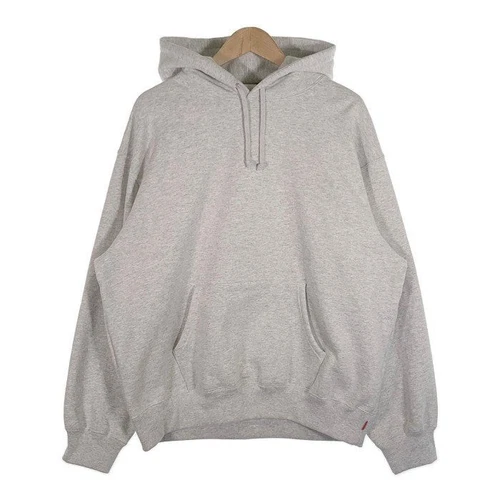 Sweat à capuche Supreme 23AW satin appliqué gris cendre taille L occasion