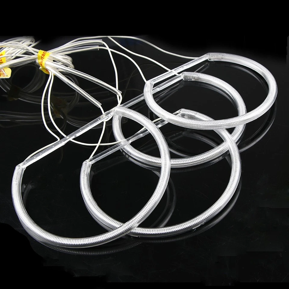 4Stk LED Angel Eyes Standlicht Ringe CCFL Scheinwerfer für BMW E46 Sedan Coupe - Bild 3 von 4