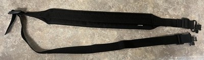 Black Padded Shotgun / Rifle Sling 48'' Uncle Mikes 1 1/4'' Quick Detach Swivels