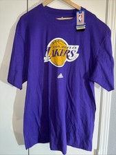 Adidas Los Angeles Lakers NBA Purple T-Shirt Men's Size 2XL NWT Basketball Tee