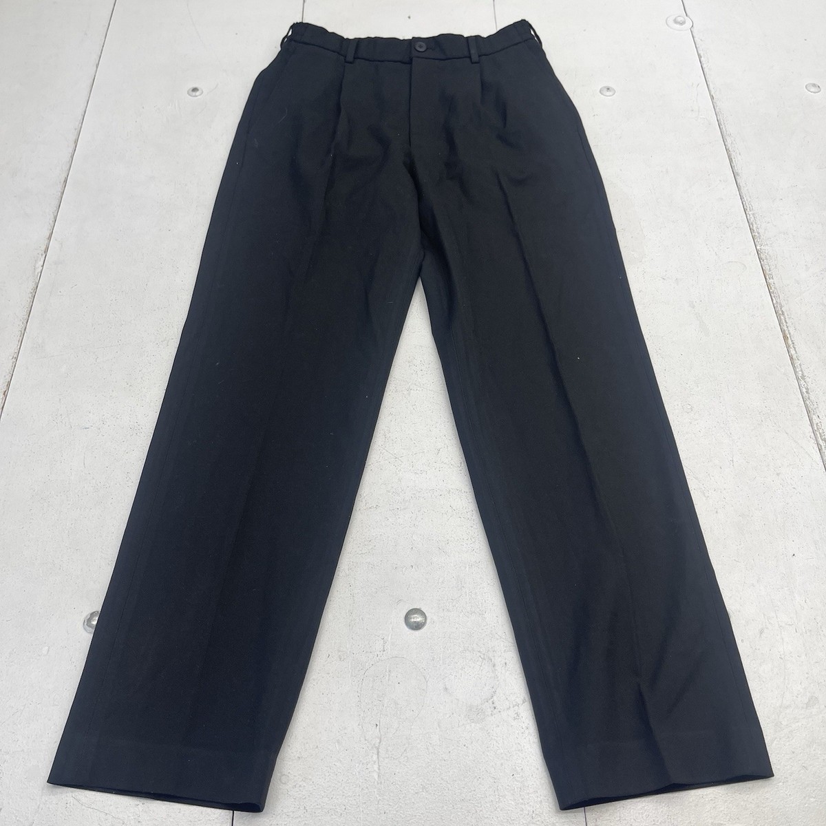 Uniqlo Black Pleat Front Drawstring Dress Pants Women's Size Small 27-30in Uniqlo Black Pleat Front Drawstring Dress Pants Women's Size Small 27-30in