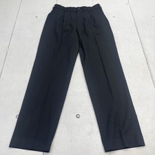 Uniqlo Black Pleat Front Drawstring Dress Pants Women's Size Small 27-30in