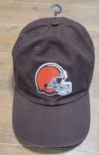 '47 BRAND CLEVELAND BROWNS HELMET LOGO FRANCHISE BROWN HAT/CAP Adj Strap NFL 